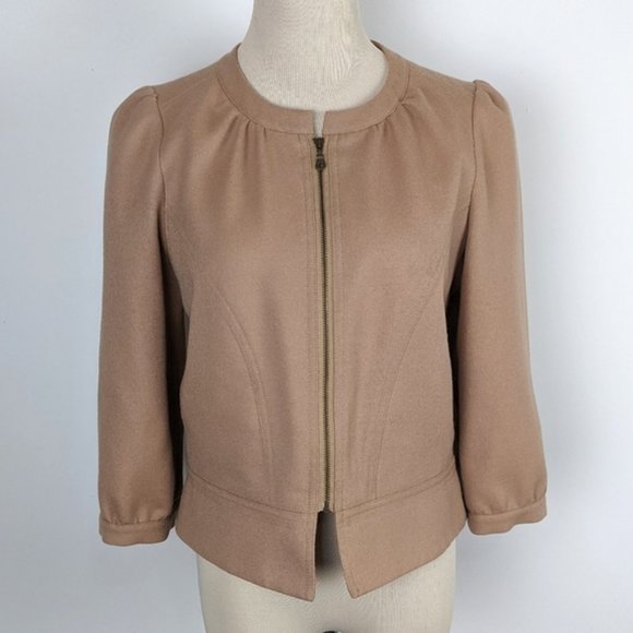 Smythe Jackets & Blazers - Smythe Les Vestes Wool Camel Short Jacket Size 10